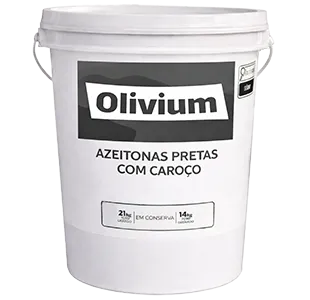 AZEITONA PRETA COM CAROÇO (MIÚDA) OLIVIUM BD 14/21KG