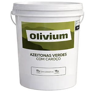 AZEITONA VERDE COM CAROÇO (MIÚDA) OLIVIUM BD 14/21KG