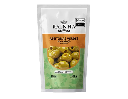 AZEITONA VERDE SEM CAROÇO RAINHA 24 X 150/300G